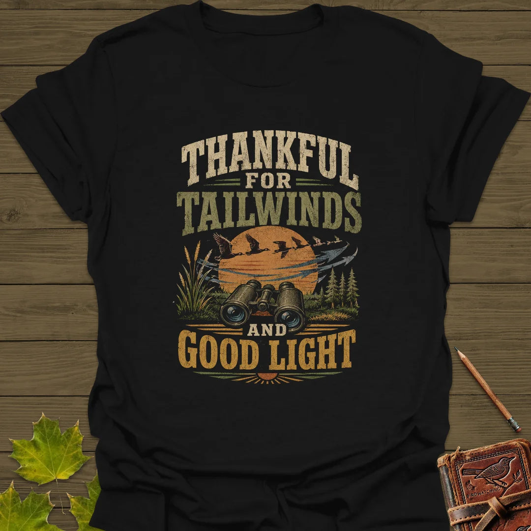 Thankful For Tailwinds T-Shirt in Black