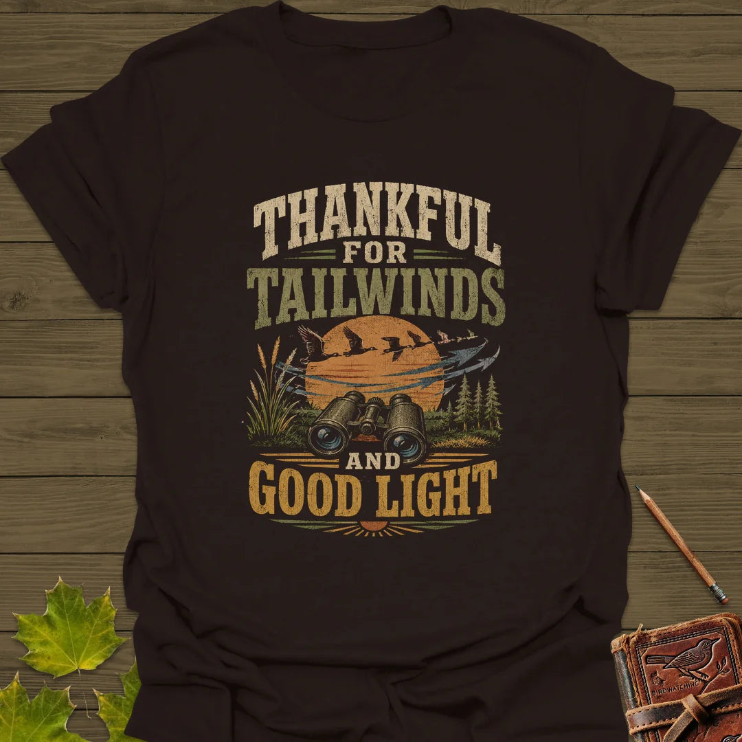 Thankful For Tailwinds T-Shirt in Dark Chocolate