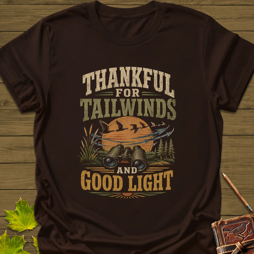 Thankful For Tailwinds T-Shirt in Dark Chocolate