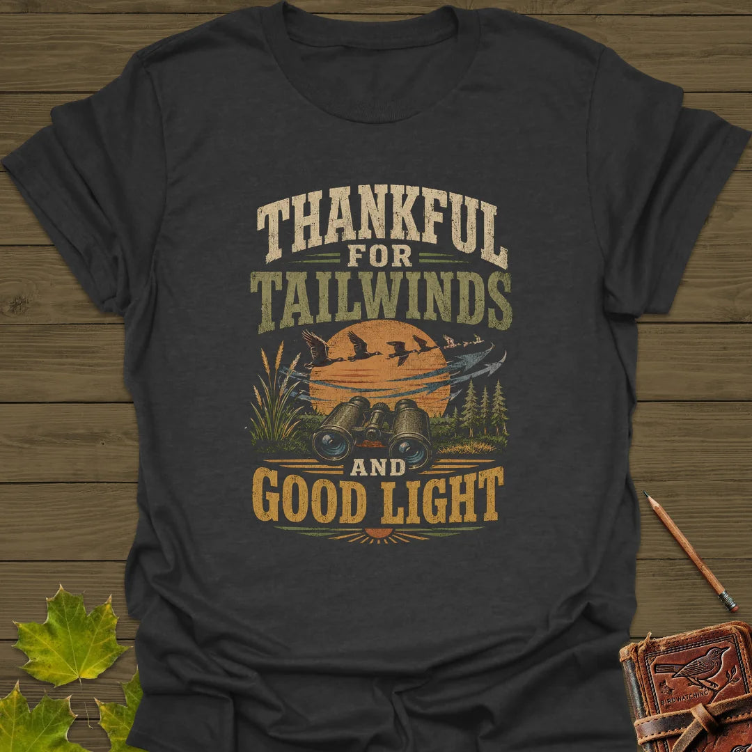 Thankful For Tailwinds T-Shirt in Dark Heather