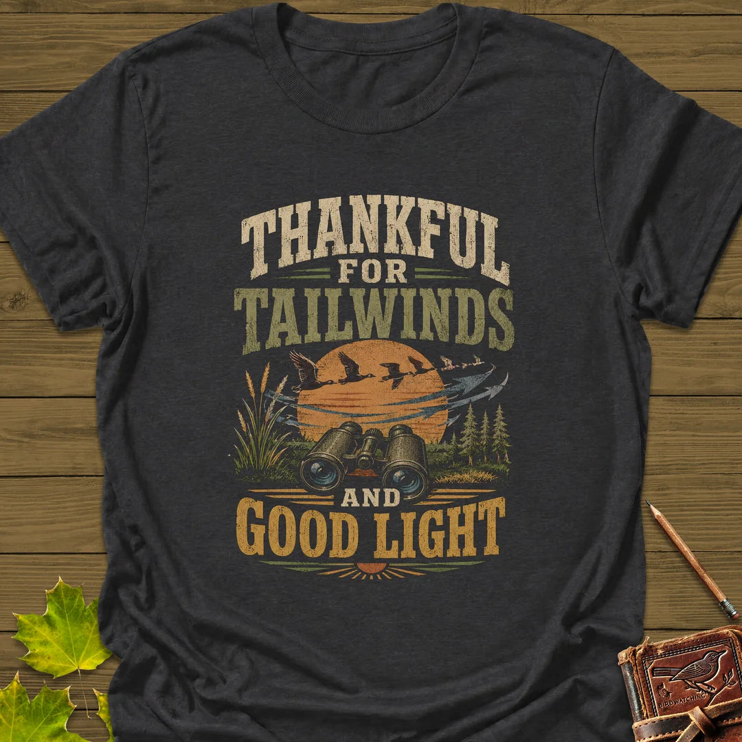 Thankful For Tailwinds T-Shirt in Dark Heather