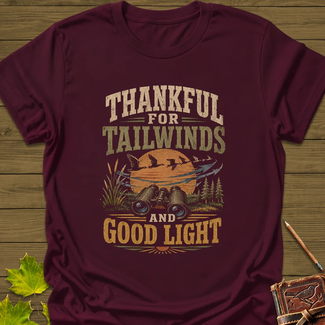 Thankful For Tailwinds T-Shirt in Maroon