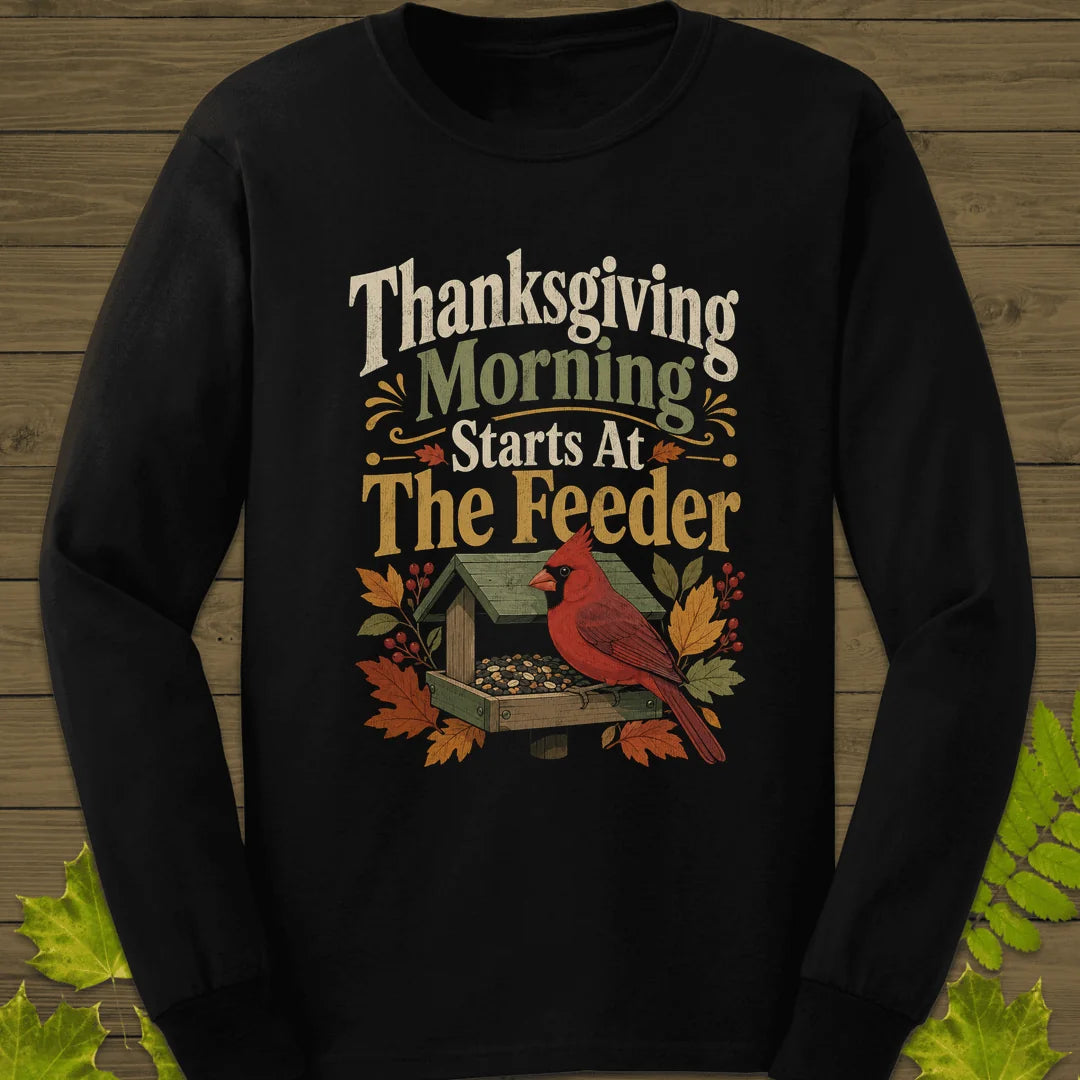 Feeder First Thanksgiving Long Sleeve in Black