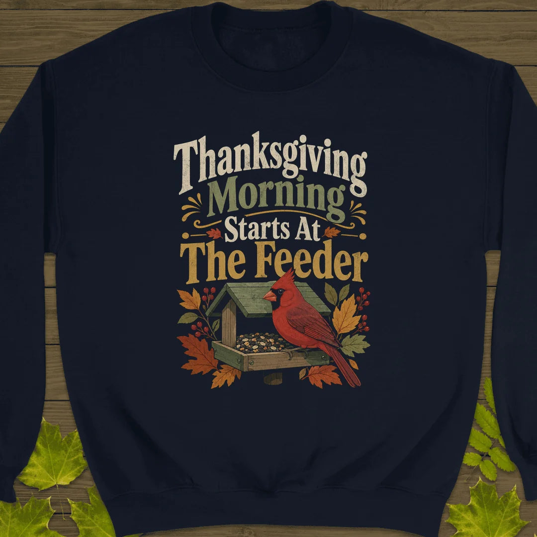 Feeder First Thanksgiving Sweatshirt in Navy