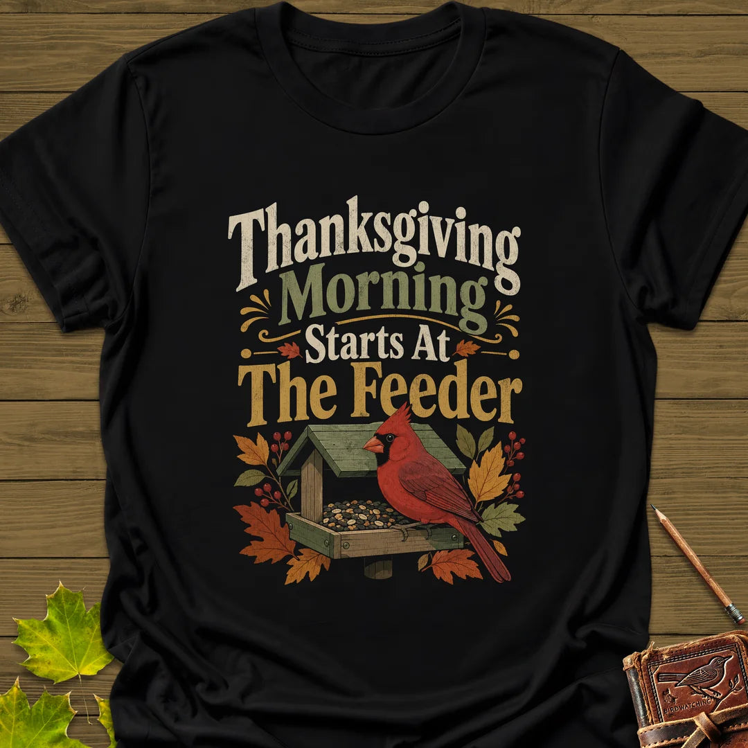 Feeder First Thanksgiving T-Shirt in Black