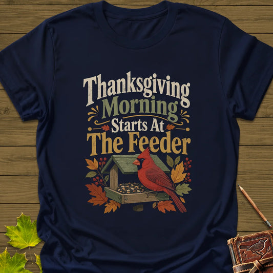 Feeder First Thanksgiving T-Shirt in Navy