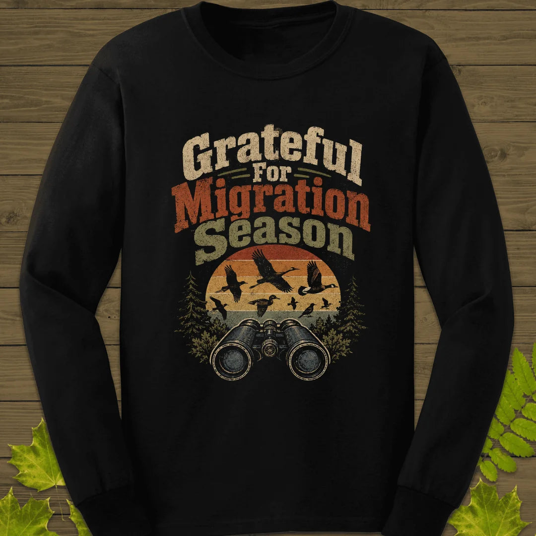 Grateful For Migration Long Sleeve in Black
