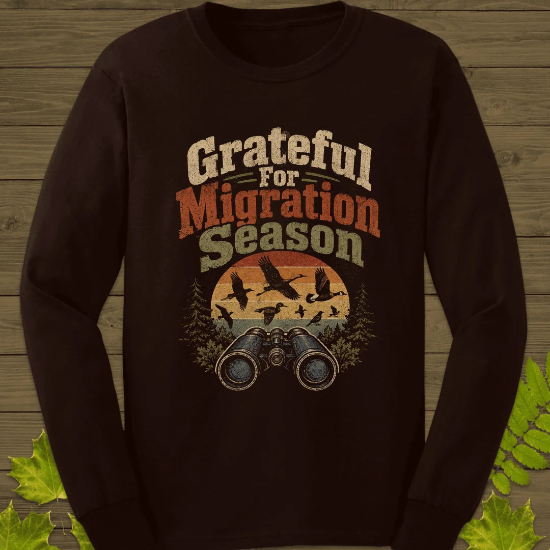 Grateful For Migration Long Sleeve in Dark Chocolate
