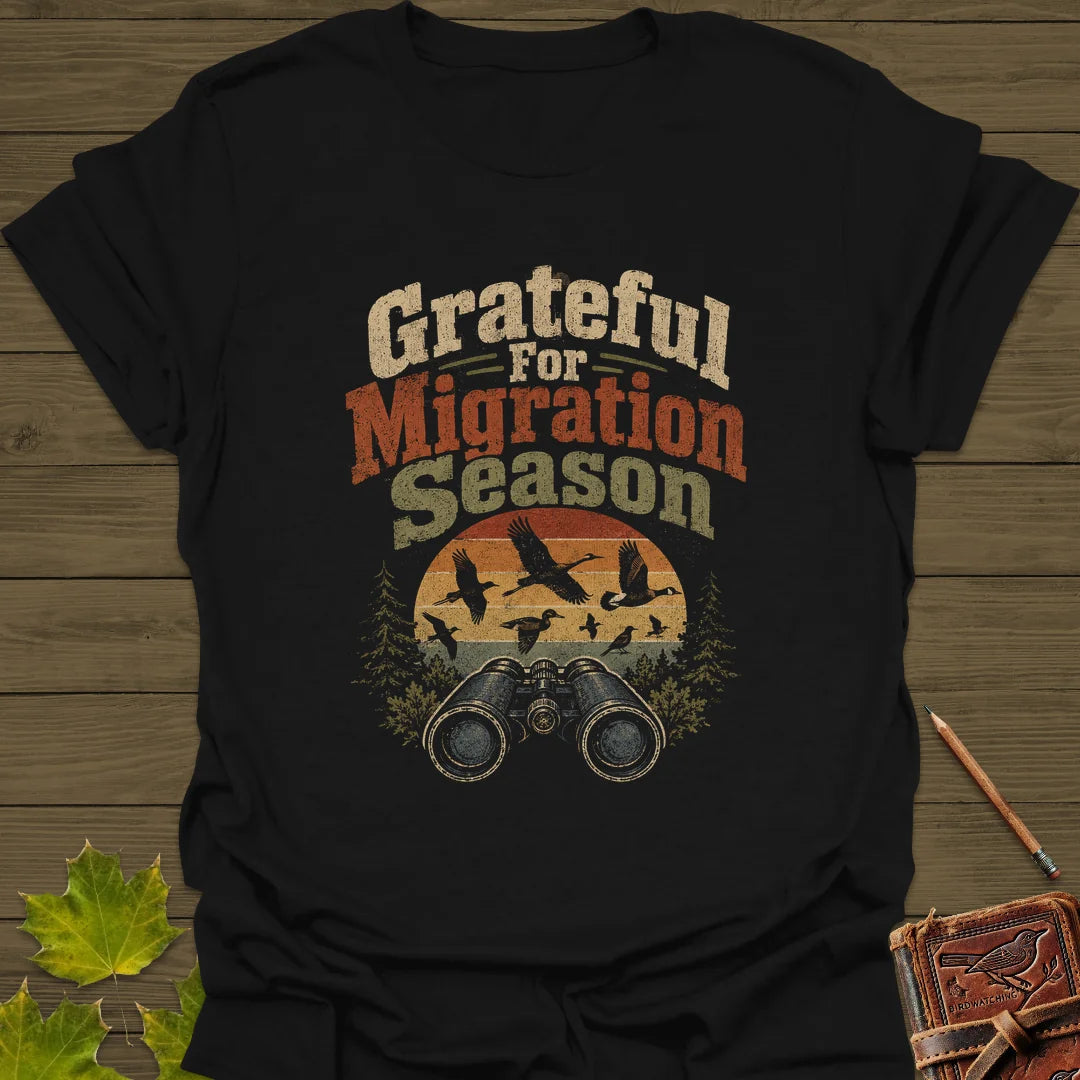 Grateful For Migration T-Shirt in Black