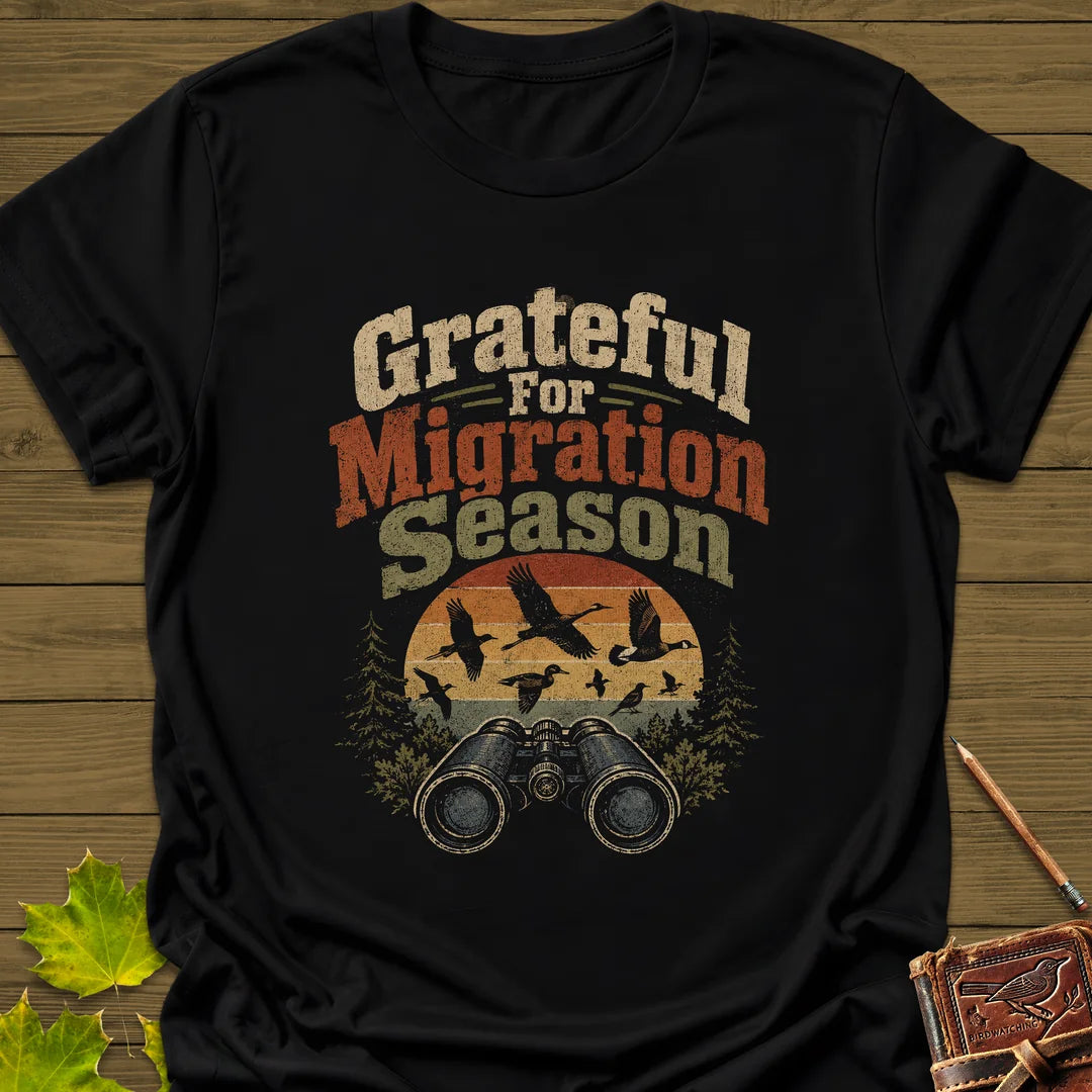 Grateful For Migration T-Shirt in Black