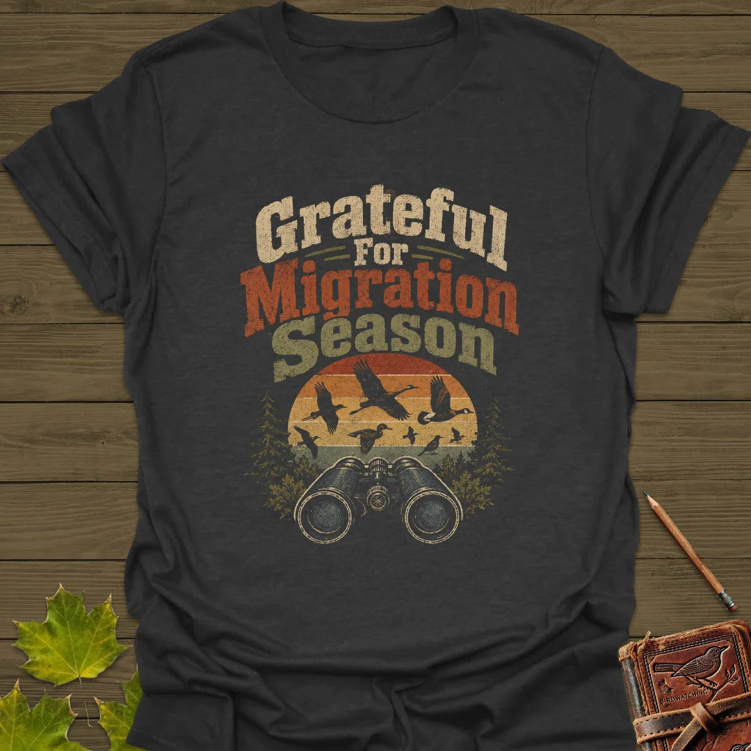 Grateful For Migration T-Shirt in Dark Heather