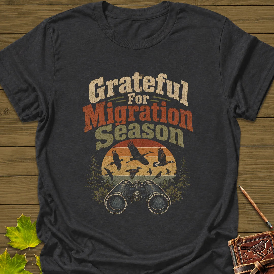 Grateful For Migration T-Shirt in Dark Heather