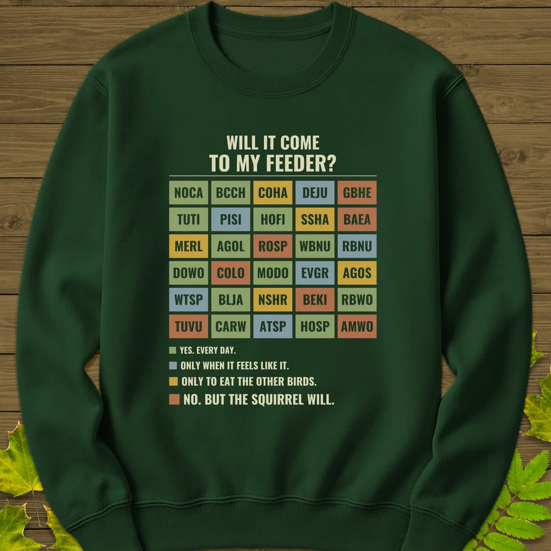 Feeder Forecast Sweatshirt in Forest Green