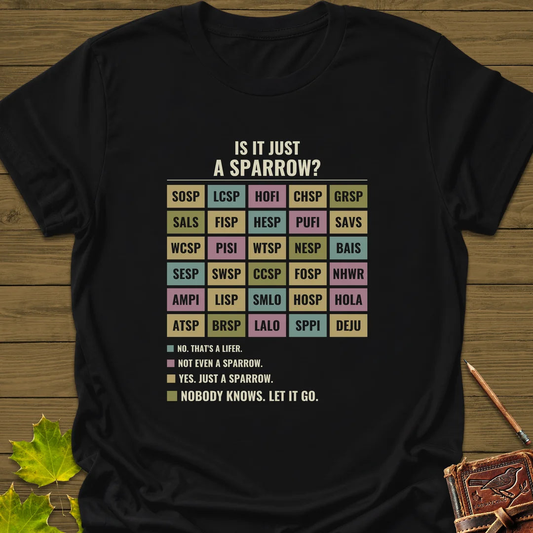 Just A Sparrow T-Shirt in Black