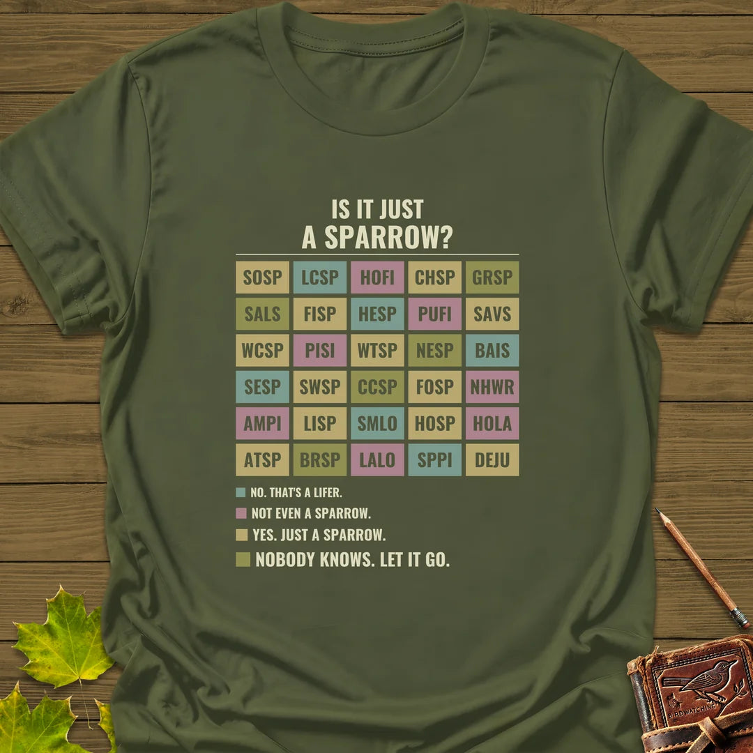 Just A Sparrow T-Shirt in Military Green
