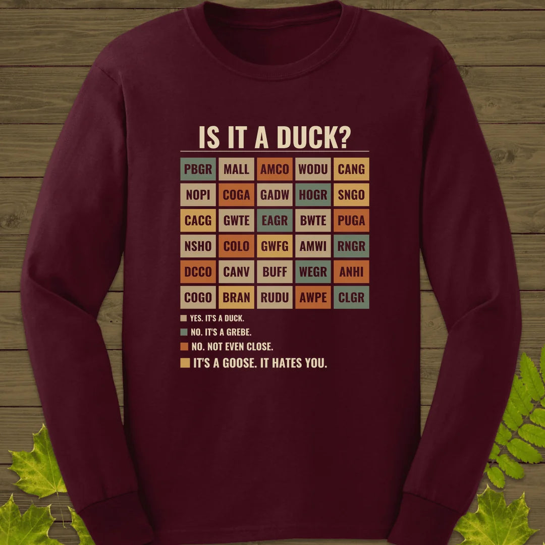 Is It A Duck Long Sleeve in Maroon