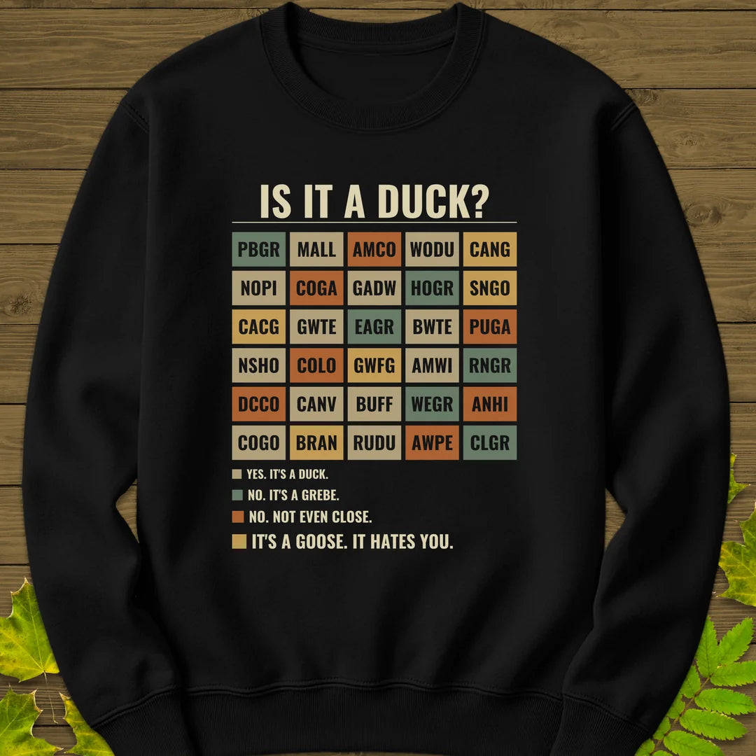 Is It A Duck Sweatshirt in Black