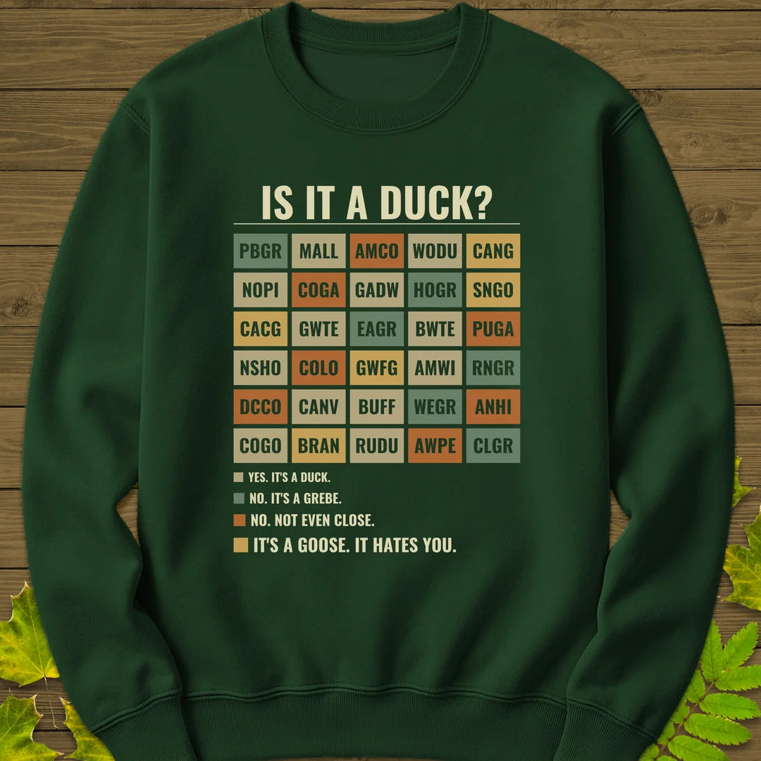 Is It A Duck Sweatshirt in Forest Green