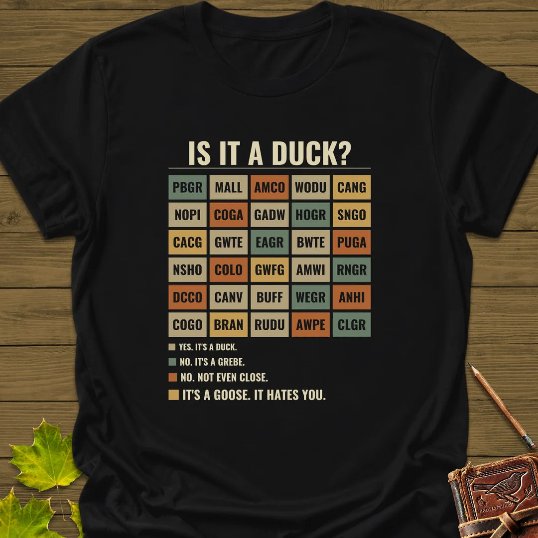 Is It A Duck T-Shirt in Black