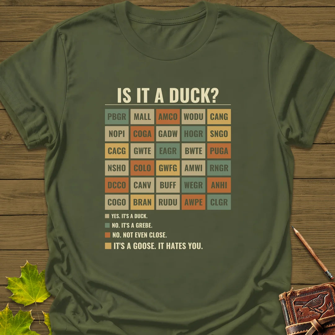 Is It A Duck T-Shirt in Military Green