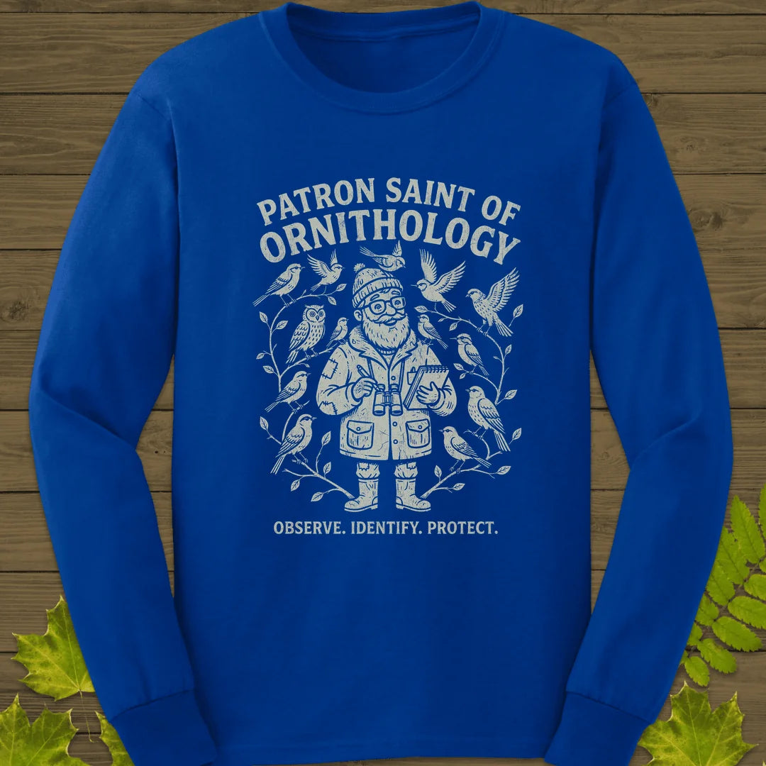 Birding Saint (Male) Long Sleeve in Royal