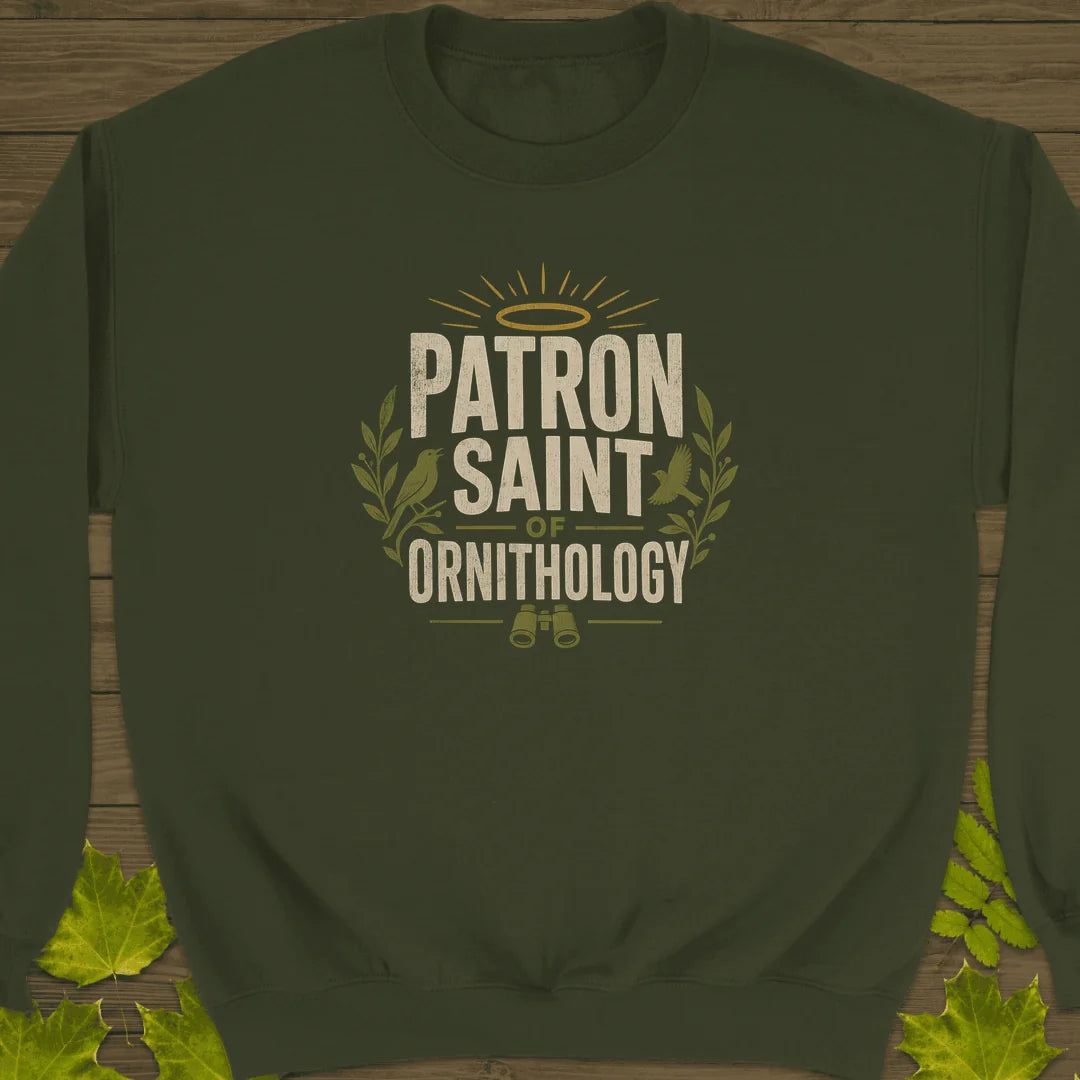 Patron Saint Ornithology Sweatshirt in Military Green