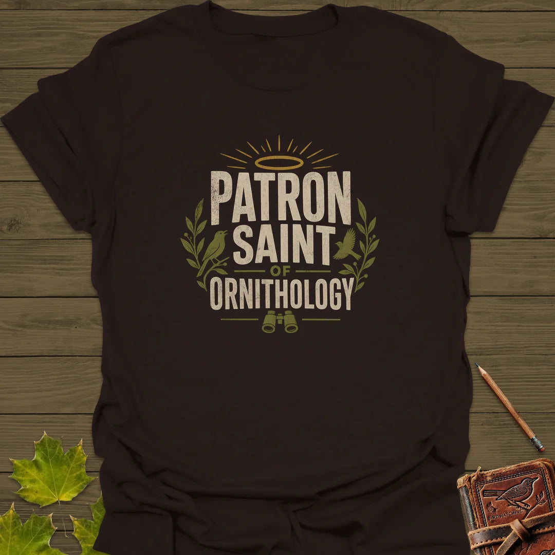 Patron Saint Ornithology T-Shirt in Dark Chocolate