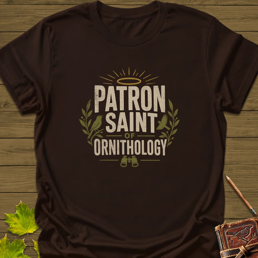 Patron Saint Ornithology T-Shirt in Dark Chocolate