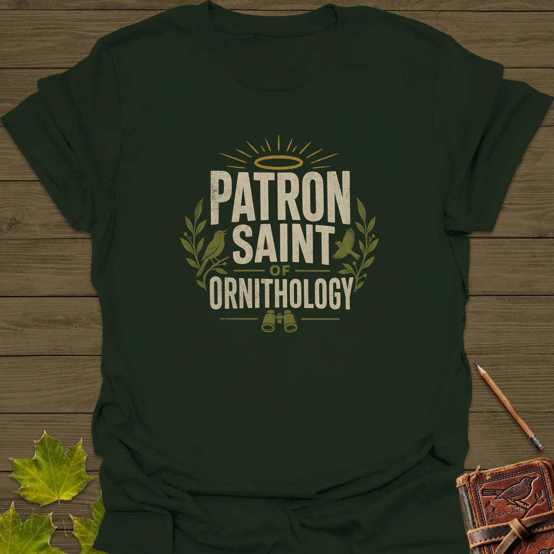 Patron Saint Ornithology T-Shirt in Forest Green