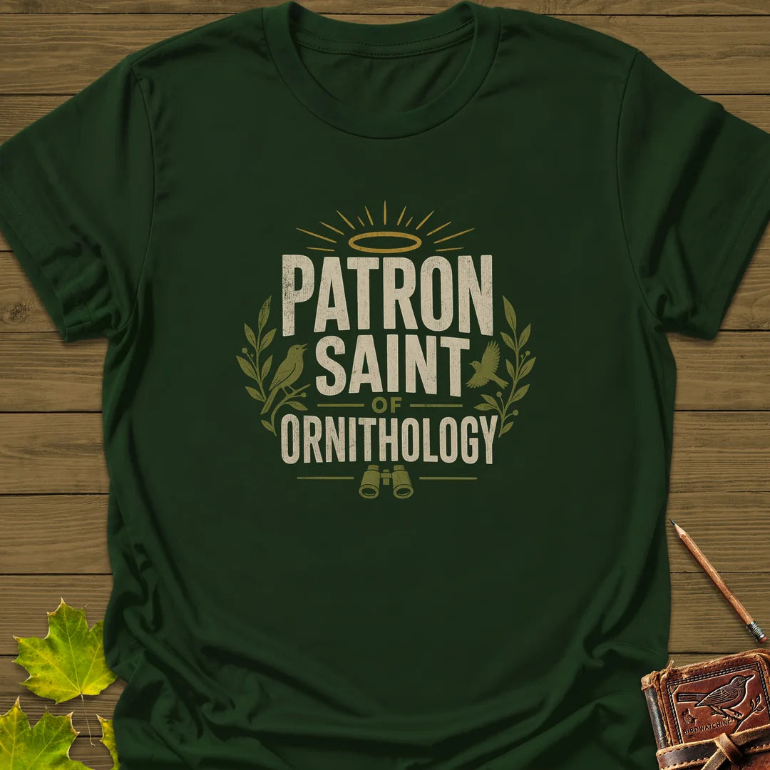 Patron Saint Ornithology T-Shirt in Forest Green