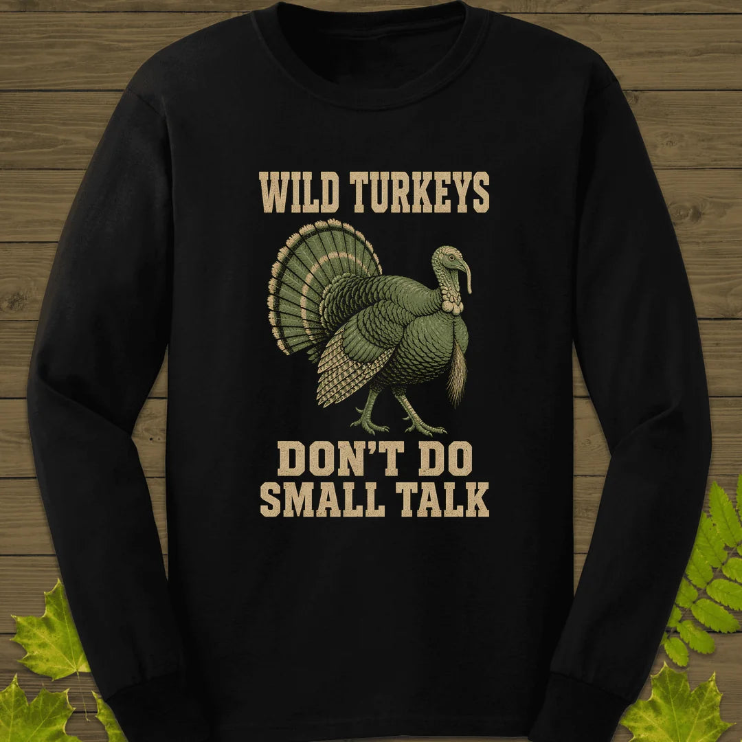 No Small Talk Long Sleeve in Black