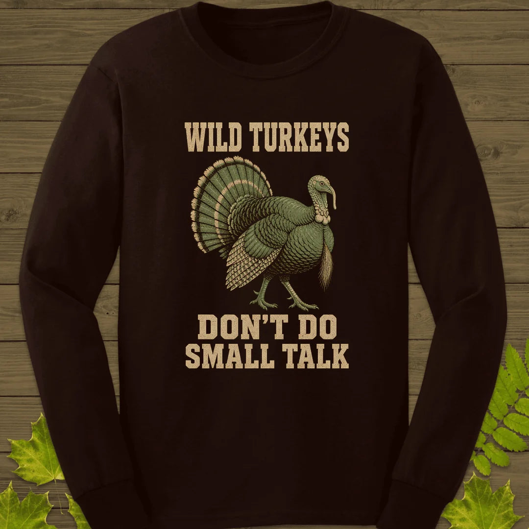 No Small Talk Long Sleeve in Dark Chocolate