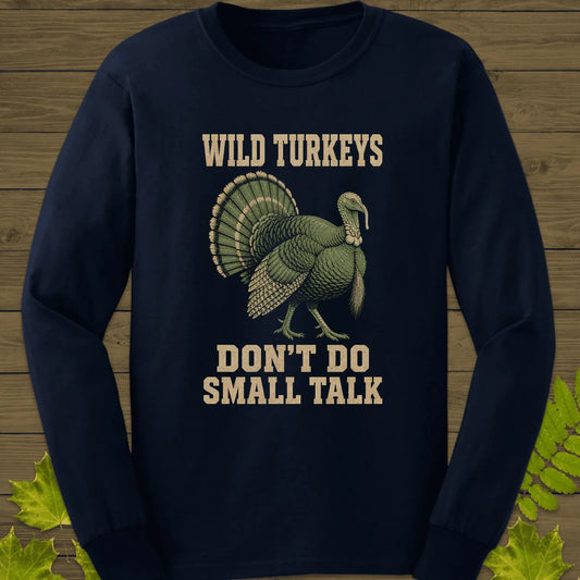 No Small Talk Long Sleeve in Navy