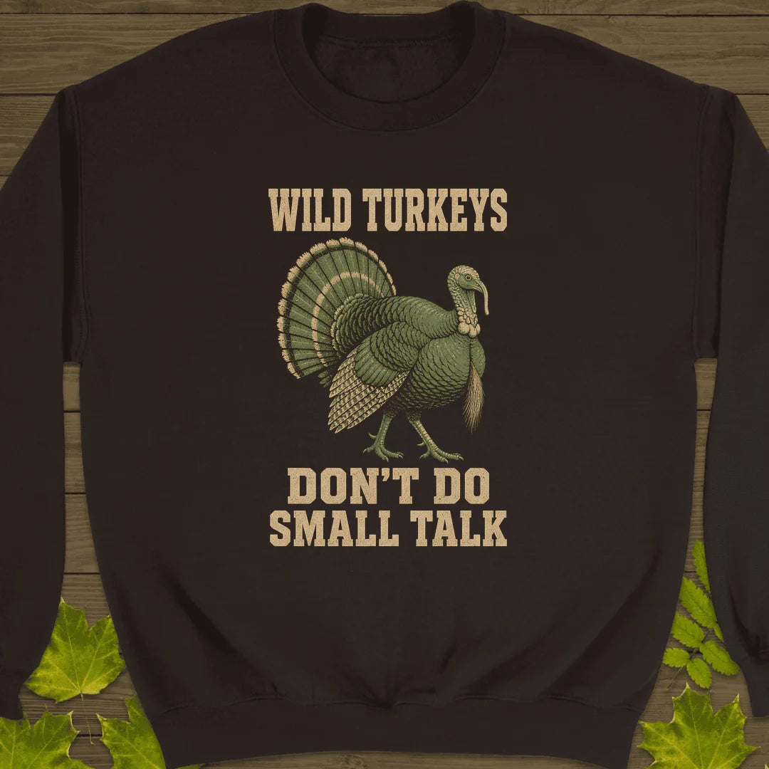 No Small Talk Sweatshirt in Dark Chocolate