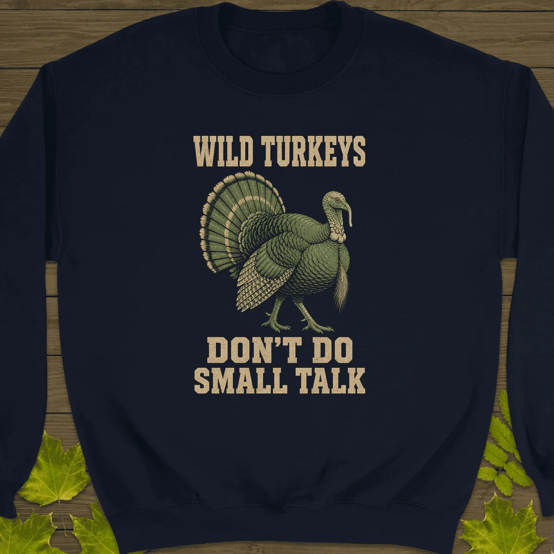 No Small Talk Sweatshirt in Navy