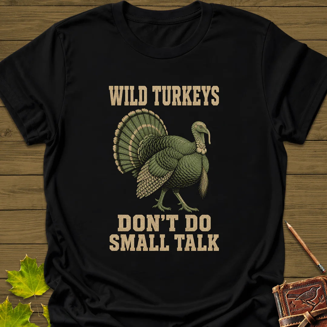 No Small Talk T-Shirt in Black