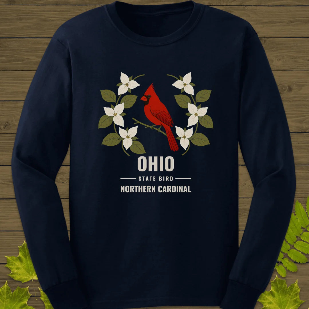 Ohio State Bird Long Sleeve in Navy