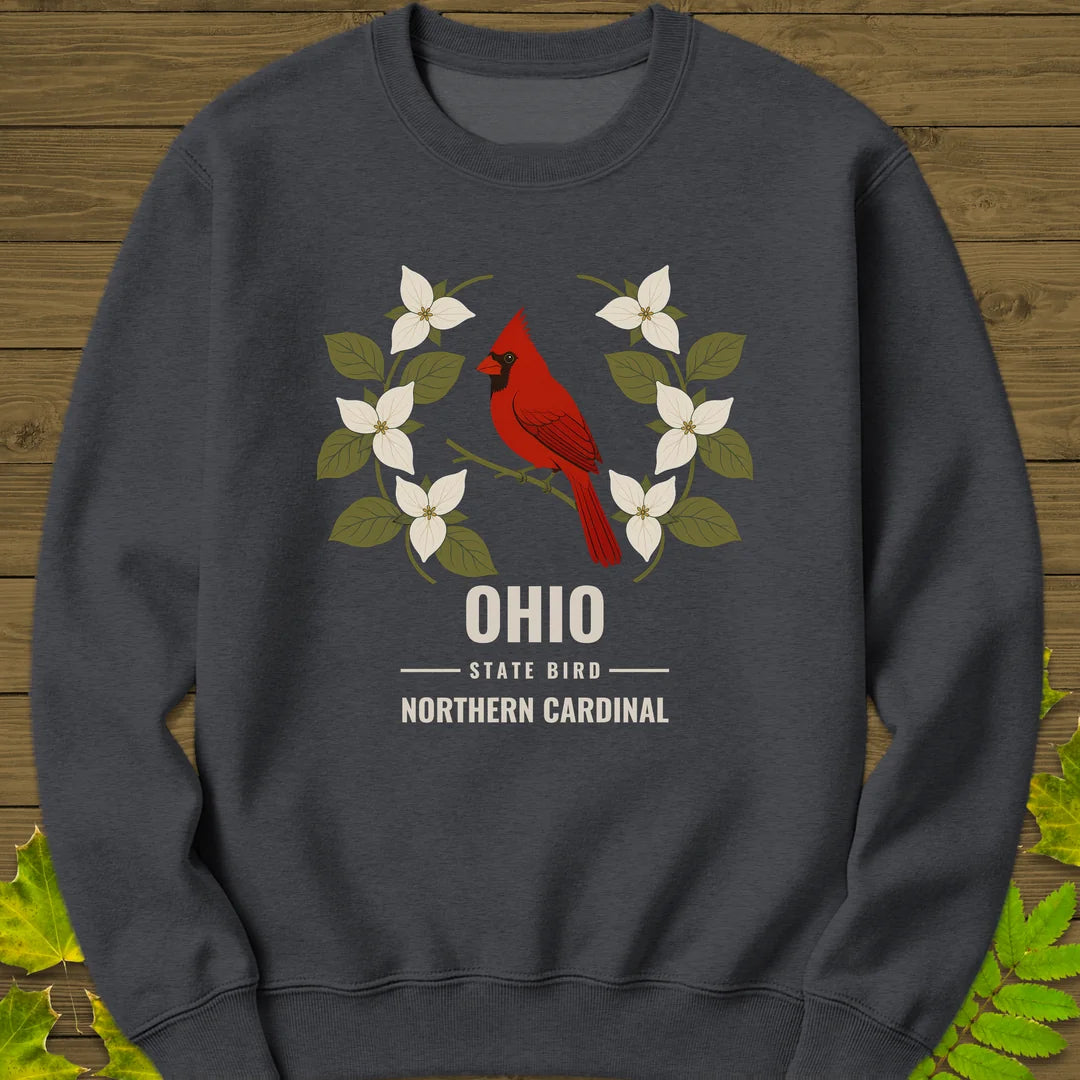 Ohio State Bird Sweatshirt in Dark Heather