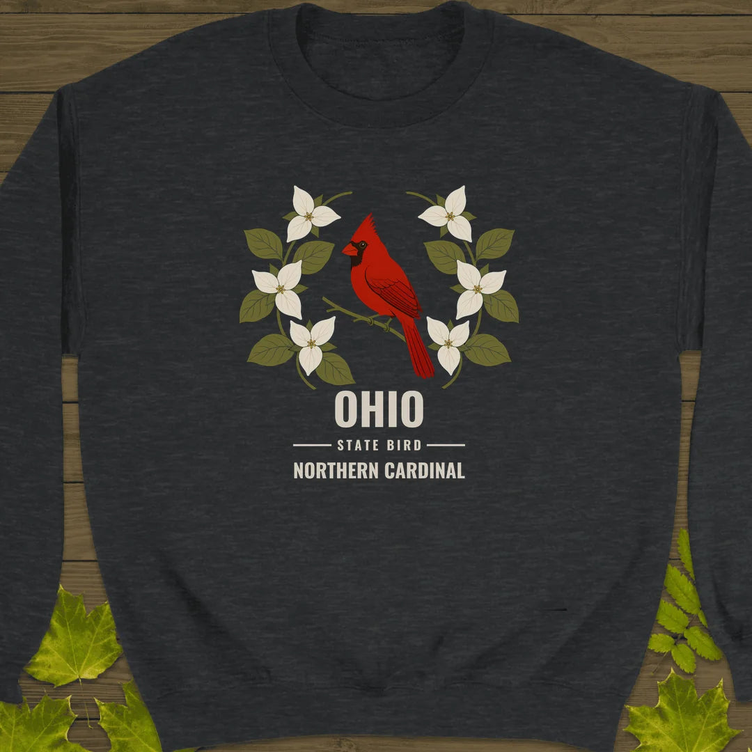 Ohio State Bird Sweatshirt in Dark Heather