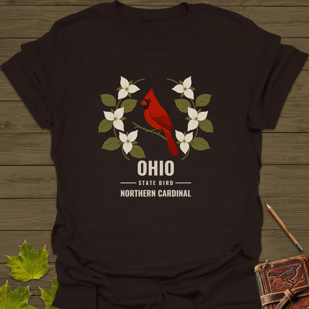 Ohio State Bird T-Shirt in Dark Chocolate