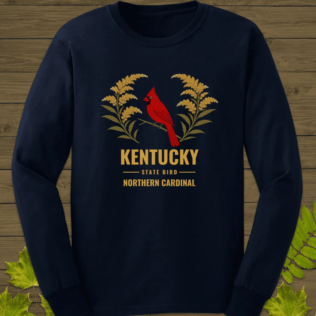 Kentucky State Bird Long Sleeve in Navy