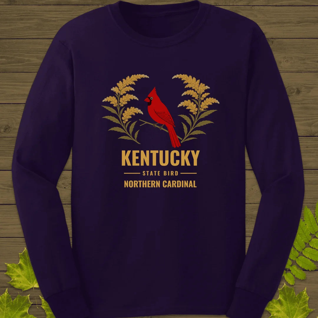 Kentucky State Bird Long Sleeve in Purple