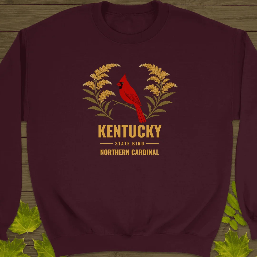 Kentucky State Bird Sweatshirt in Maroon