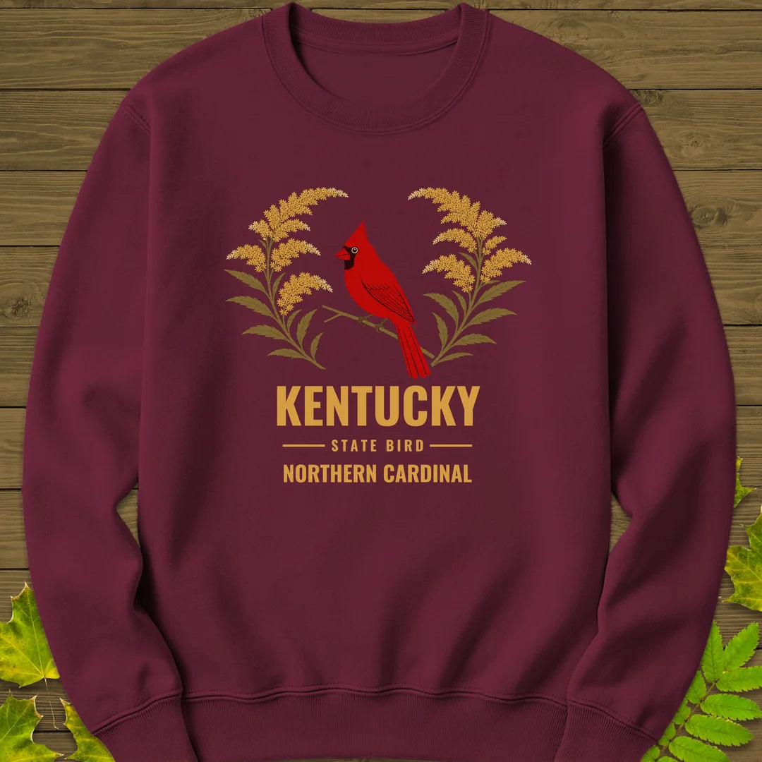 Kentucky State Bird Sweatshirt in Maroon