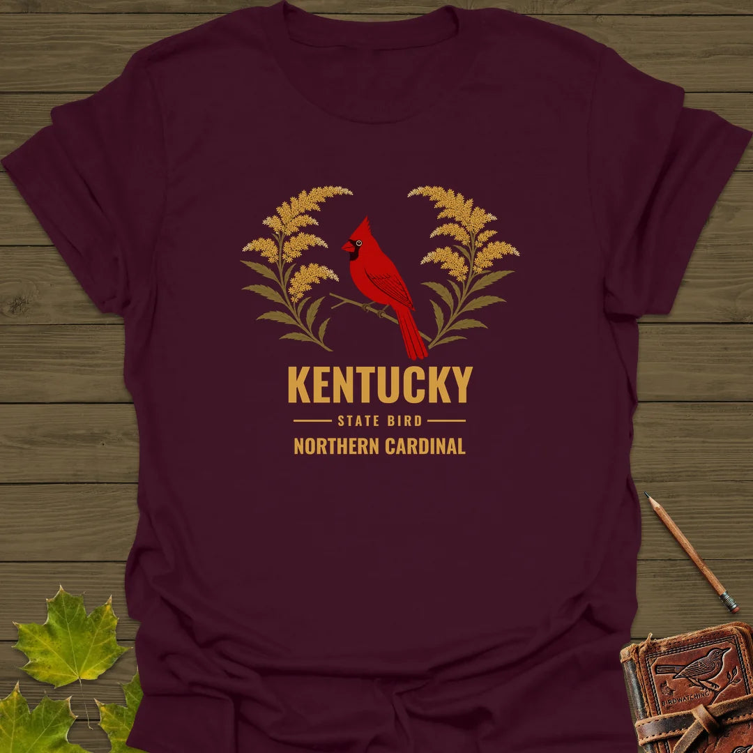 Kentucky State Bird T-Shirt in Maroon