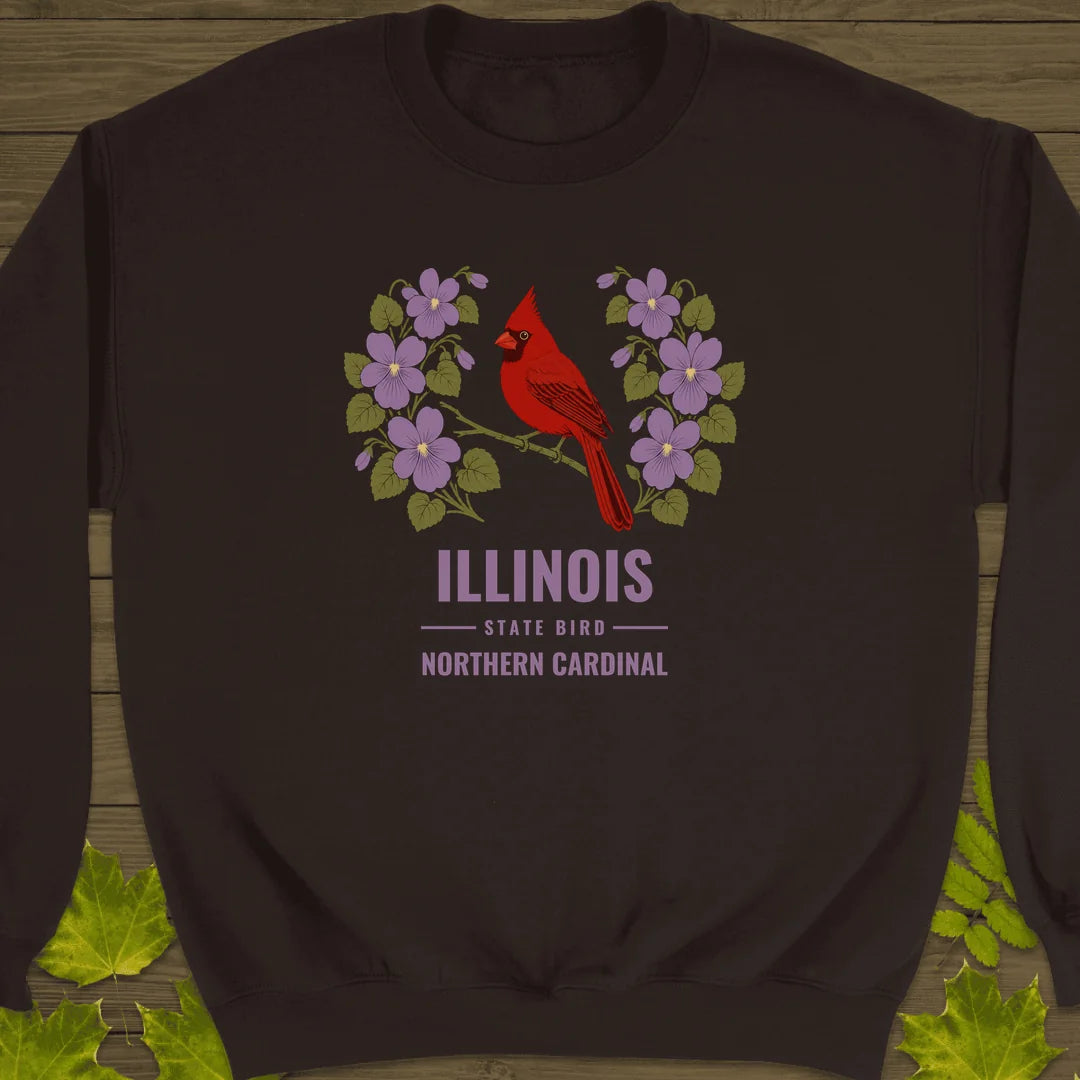 Illinois State Bird Sweatshirt in Dark Chocolate