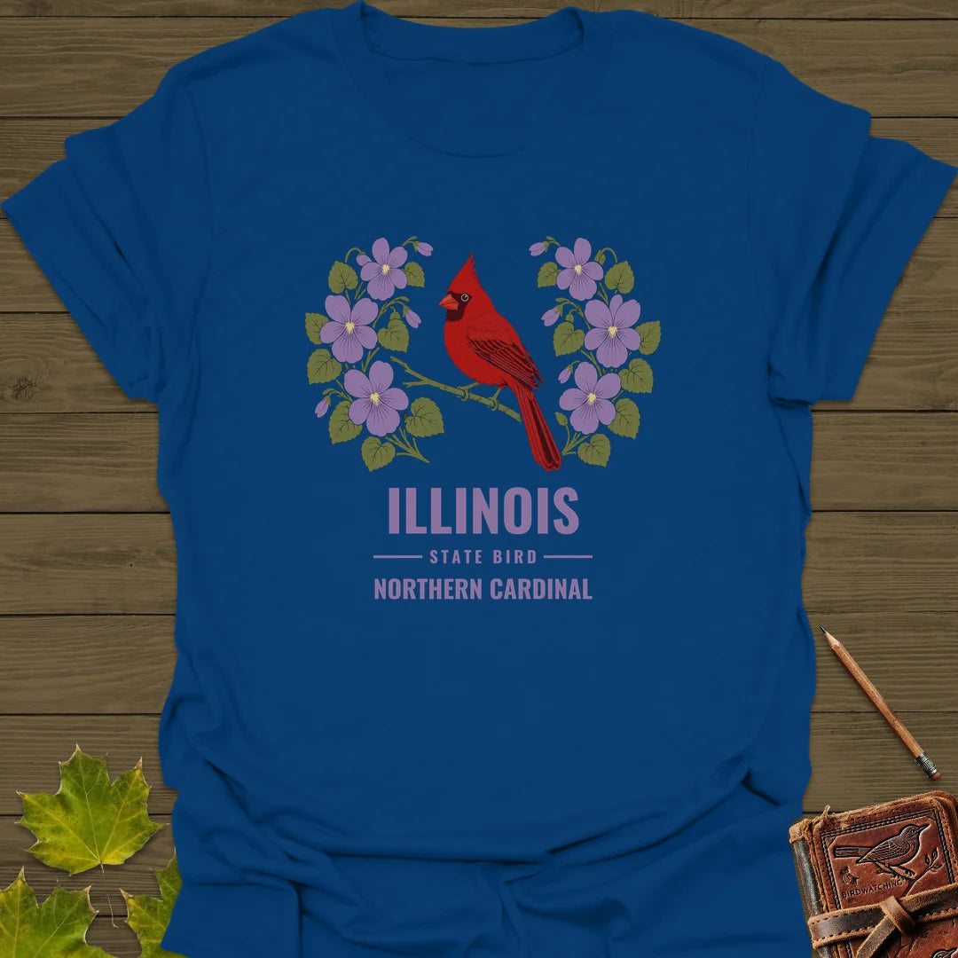 Illinois State Bird T-Shirt in Royal