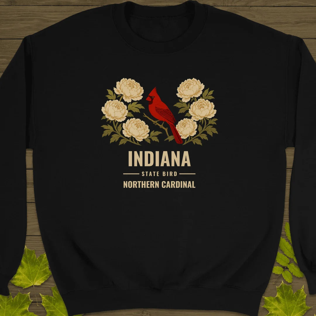 Indiana State Bird Sweatshirt in Black