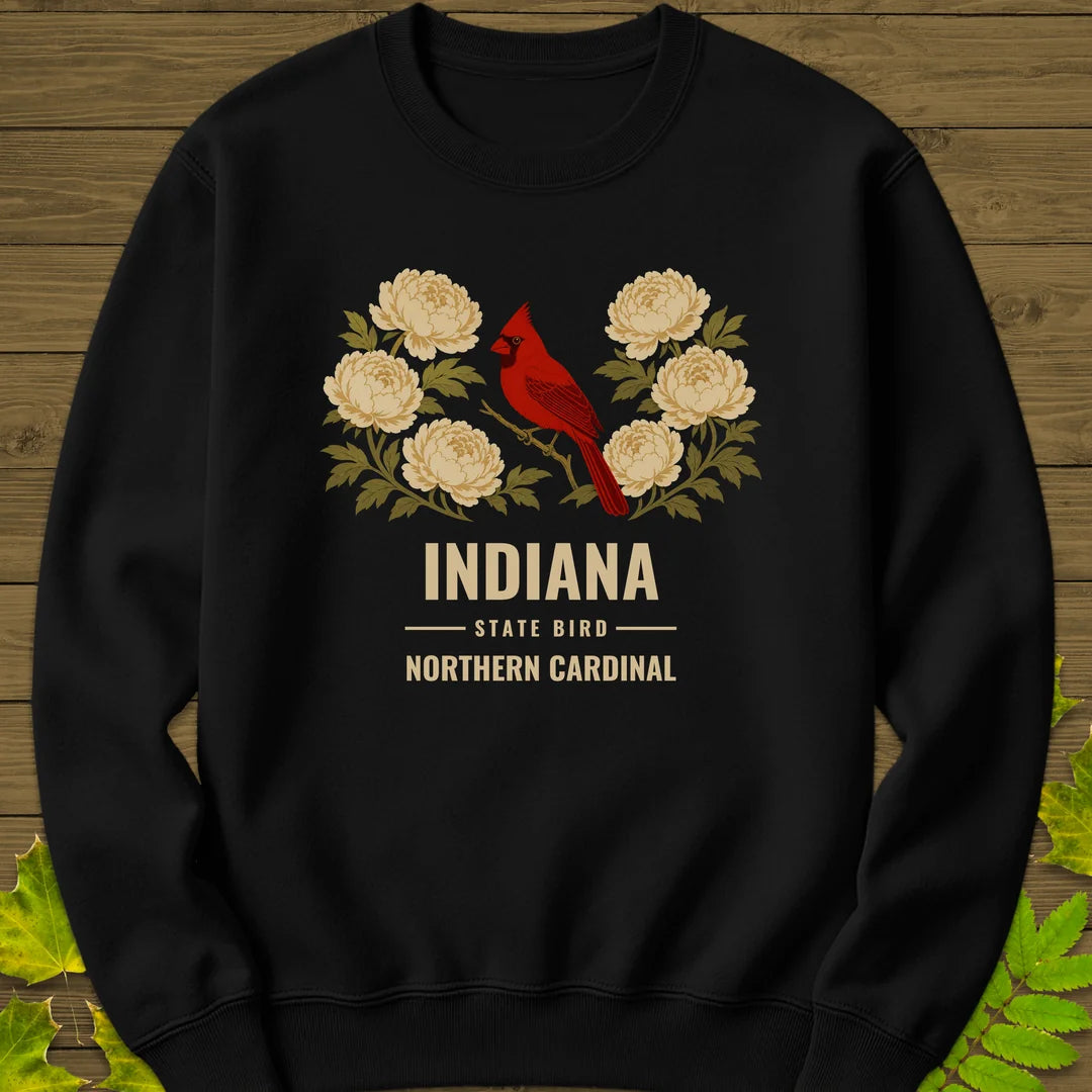 Indiana State Bird Sweatshirt in Black