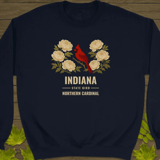 Indiana State Bird Sweatshirt in Navy